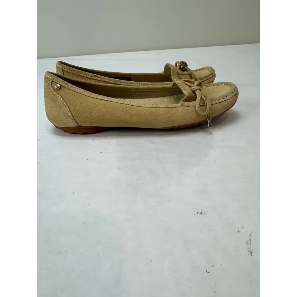 Rockport Smart Loafter Suede Tan Beige Washable Footwear Women's Size 6.5